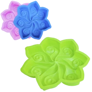Tava de copt universala din silicon cu forme florale