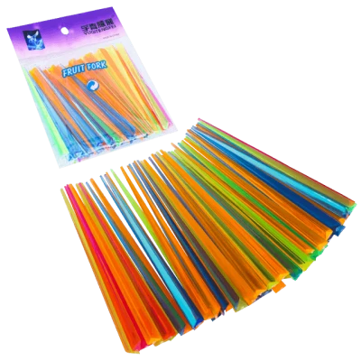 Furculite multicolor pentru fructe