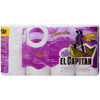 Hartie igienica 3 Straturi El Capitan lavanda 8 Role 